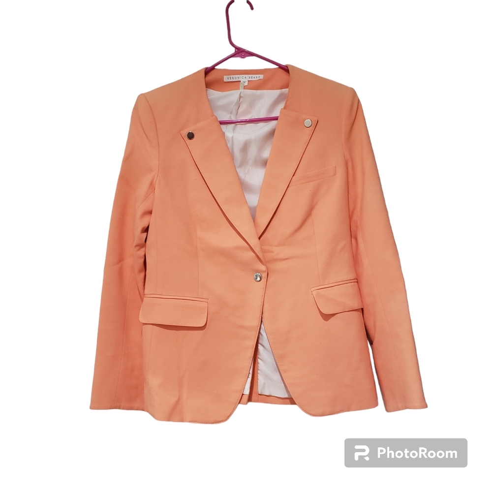 Veronica Beard Coral Peach Blazer